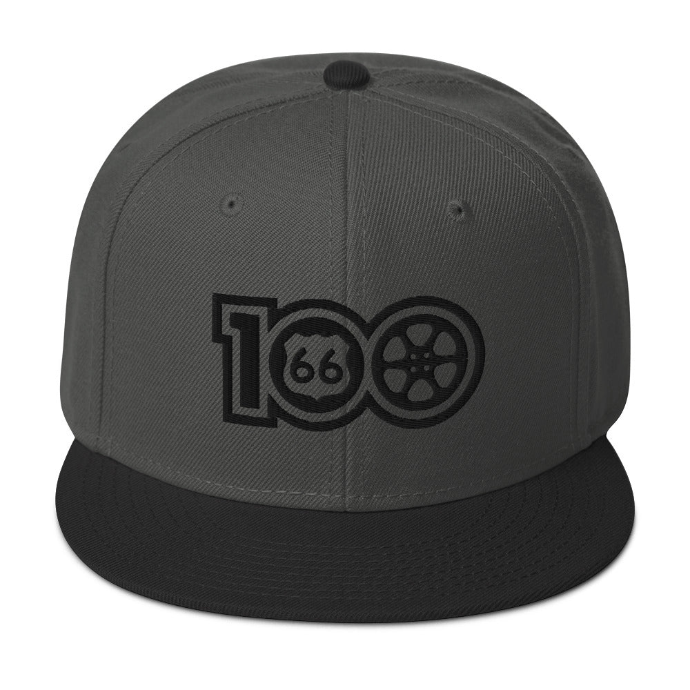 Route 66 Film Crew Hat - Black Logo on Charcoal Hat