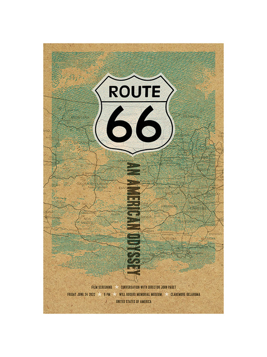 Route 66 An American Odyssey Silk Screen Poster
