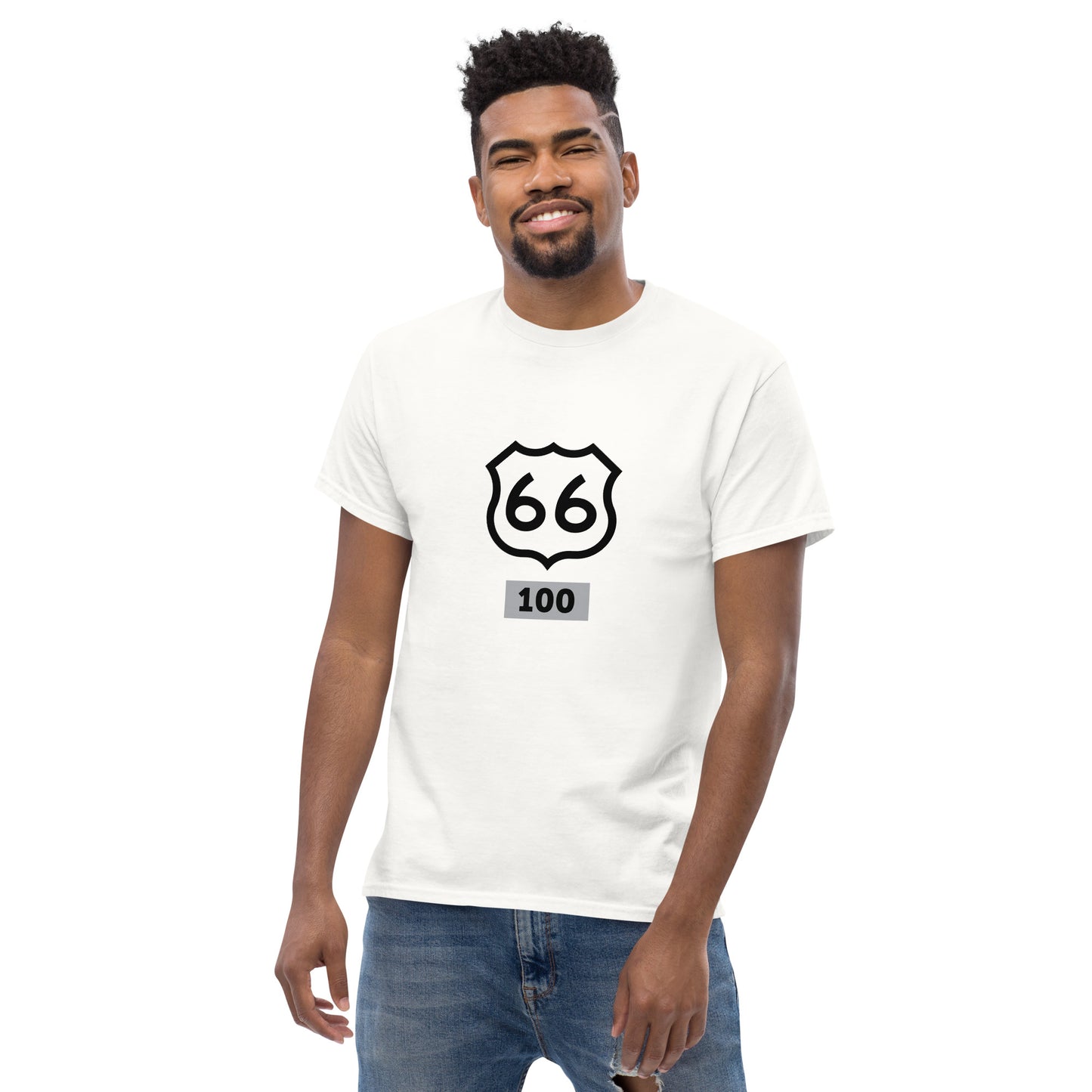 Route 66 at 100 - White Men's classic tee