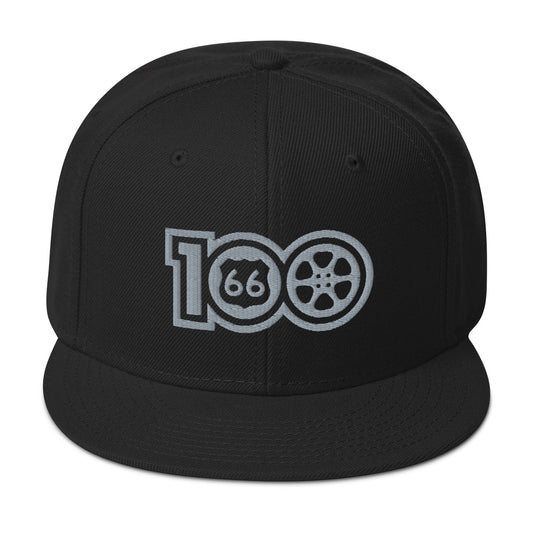 Route 66 Film Crew Hat - Silver Logo on Black